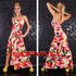 Strapless Floral Maxi Dress